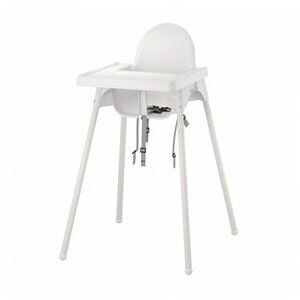 New IKEA Antilop High Chair with Tray White Easy to Disassemble White Colour
